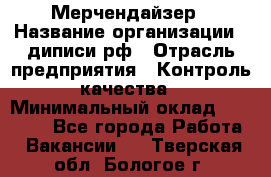 Мерчендайзер › Название организации ­ диписи.рф › Отрасль предприятия ­ Контроль качества › Минимальный оклад ­ 20 000 - Все города Работа » Вакансии   . Тверская обл.,Бологое г.